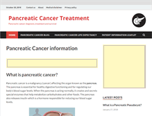 Tablet Screenshot of pancreaticcancertreatment.net